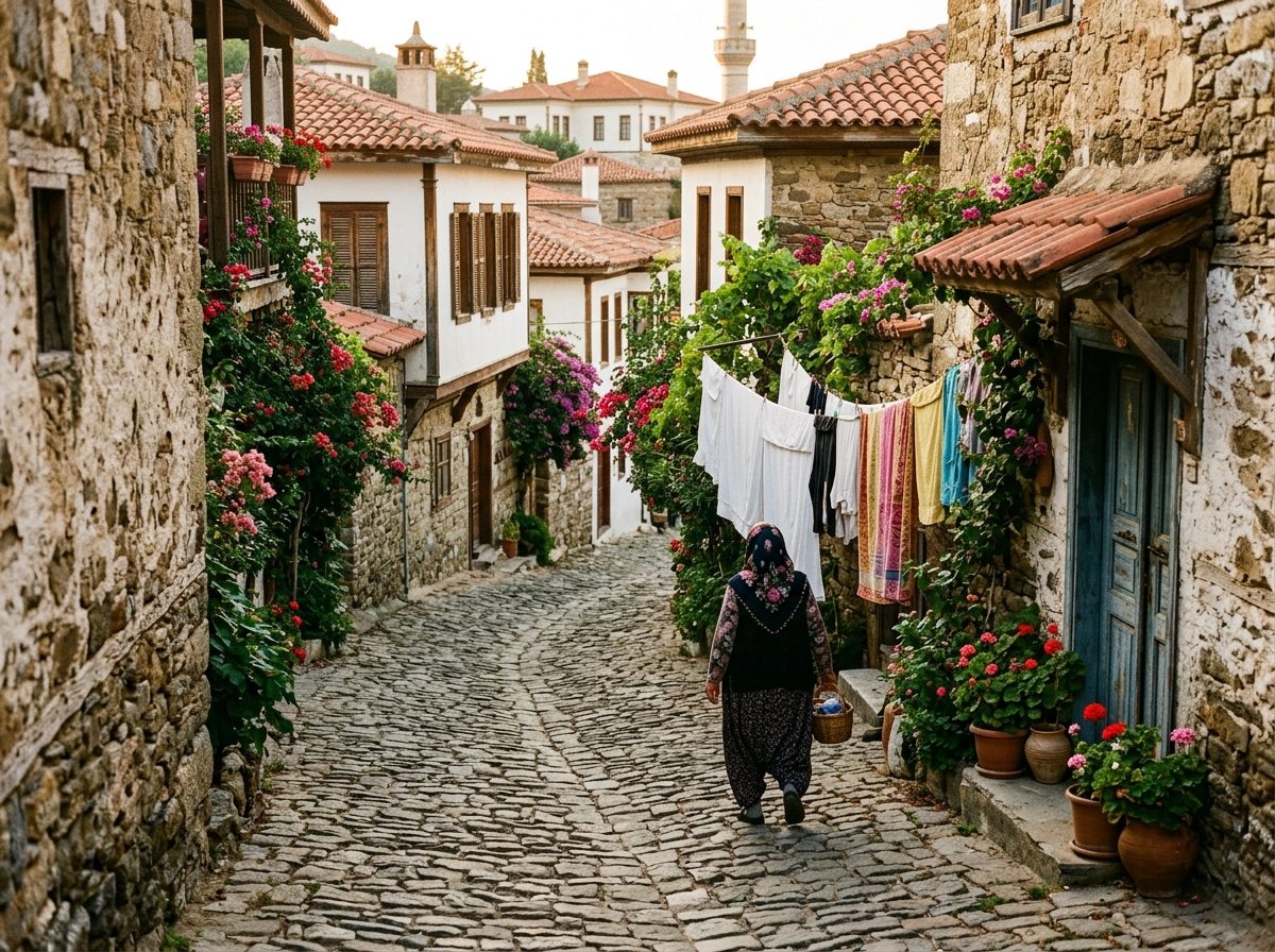 A village path in rural Turkey